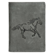 Load image into Gallery viewer, Sassora Genuine Leather RFID Animal Embossed Pattern Large Notecase