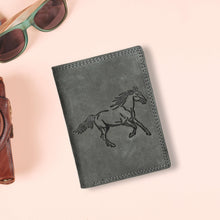 Load image into Gallery viewer, Sassora Genuine Leather RFID Animal Embossed Pattern Large Notecase