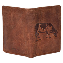 Load image into Gallery viewer, Sassora Pure Leather RFID Animal Embossed Pattern Large Notecase Wallet
