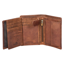 Load image into Gallery viewer, Sassora Pure Leather RFID Animal Embossed Pattern Large Notecase Wallet