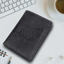 Load image into Gallery viewer, Sassora Premium Leather RFID Bifold Notecase – Animal Embossed Pattern