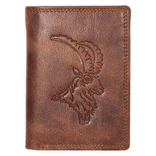 Load image into Gallery viewer, Sassora Premium Leather RFID Notecase – Animal Embossed Pattern (Bifold Design)