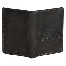 Load image into Gallery viewer, Sassora Premium Leather RFID Notecase – Tractor Embossed Pattern (Bifold Design)
