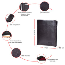 Load image into Gallery viewer, Sassora Genuine Leather RFID Protected Men's Notecase Wallet