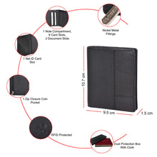 Load image into Gallery viewer, Sassora Premium Leather Unisex Small RFID Notecase Wallet
