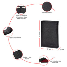 Load image into Gallery viewer, Sassora Premium Leather Small RFID Note Wallet For Men