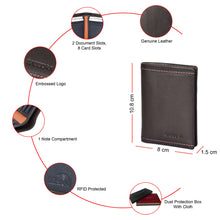 Load image into Gallery viewer, Sassora Genuine Leather Note Case Wallet for Men | RFID Protected | Slim & Stylish