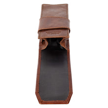 Load image into Gallery viewer, Sassora Genuine Leather Pen Case To Carry 2 Precious Pens