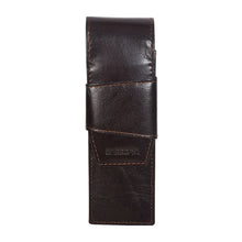 Load image into Gallery viewer, Sassora Genuine Premium Leather Dark Brown fountain pencase (Set of 1)