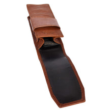 Load image into Gallery viewer, Sassora Pure Leather Pen Case To Carry 2 Pens