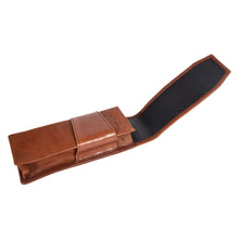 Load image into Gallery viewer, Sassora Pure Leather Pen Case To Carry 2 Pens