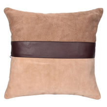 Load image into Gallery viewer, Sassora Self Design Leather Cushions Cover (42 cm*41 cm) With Filler