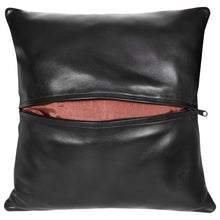 Load image into Gallery viewer, Sassora Self Design Leather Cushions Cover (42 cm*41 cm) With Filler