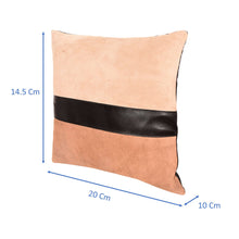 Load image into Gallery viewer, Sassora Self Design Leather Cushions Cover (42 cm*41 cm) With Filler