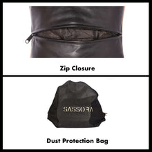 Load image into Gallery viewer, Sassora Self Design Leather Cushions Cover (30 cm*30.5 cm) With Filler