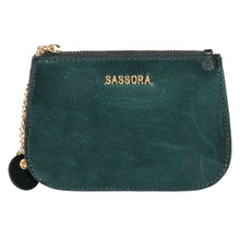 Load image into Gallery viewer, Sassora Genuine Patent Leather Small Slim Pouch