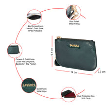 Load image into Gallery viewer, Sassora Genuine Patent Leather Small Slim Pouch