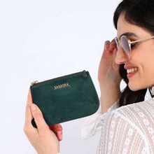 Load image into Gallery viewer, Sassora Genuine Patent Leather Small Slim Pouch