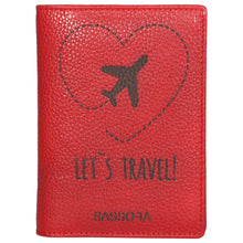 Load image into Gallery viewer, Sassora Premium Genuine Leather Bi-Fold RFID Passport Cover