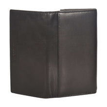 Load image into Gallery viewer, Sassora Genuine Leather Women Black RFID Protected Purse (4 Card Slots)