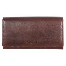 Load image into Gallery viewer, Sassora Genuine Leather Women Black RFID Protected Purse (4 Card Slots)