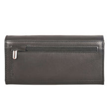 Load image into Gallery viewer, Sassora Genuine Leather Black RFID Ladies Purse (5 Card Holders)