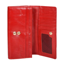 Load image into Gallery viewer, Sassora Genuine Leather Medium Size Red RFID Protected Women Purse