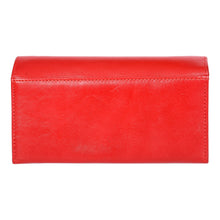 Load image into Gallery viewer, Sassora Premium Leather Medium Size Red RFID Protected Women Purse