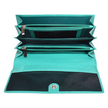 Load image into Gallery viewer, Sassora Premium Leather Stitching pattern RFID Women Wallet