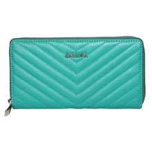Load image into Gallery viewer, Sassora Premium Leather Quilted Pattern Women Purse Wallet