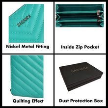 Load image into Gallery viewer, Sassora Premium Leather Quilted Pattern Women Purse Wallet
