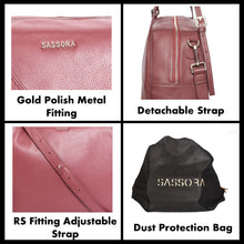 Load image into Gallery viewer, Sassora Premium Leather Women Medium Satchel Bag