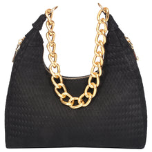 Load image into Gallery viewer, Sassora Genuine Leather Small Women Moon Shape Shoulder Bag