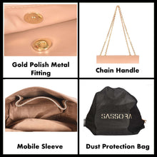Load image into Gallery viewer, Sassora Premium Leather Chain Sling Women Shoulder Bag