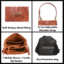 Load image into Gallery viewer, Sassora Premium Leather Ladies Shoulder Bag