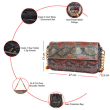 Load image into Gallery viewer, Sassora Premium Animal Pattern Leather Women's Shoulder Bag