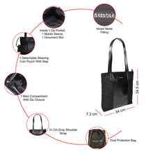 Load image into Gallery viewer, Sassora Premium Leather Medium Ladies Shopper Bag