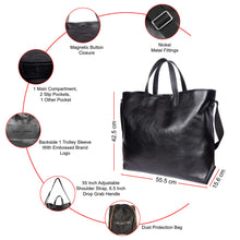 Load image into Gallery viewer, Sassora Premium Leather Large Women Shopper Bag