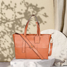 Load image into Gallery viewer, Sassora Premium Leather Women's Everyday's Laptop Tote Bag