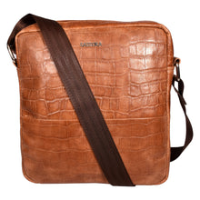 Load image into Gallery viewer, Sassora Genuine Leather Animal Print Unisex Sling Bag Crossbody Bag