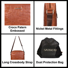 Load image into Gallery viewer, Sassora Premium Leather Large Men's Crossbody Bag