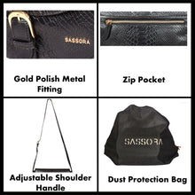 Load image into Gallery viewer, Sassora Genuine Leather Medium Modern Women Sling Bag