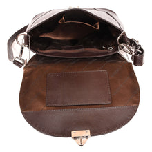 Load image into Gallery viewer, Sassora Premium Leather Ladies Brown Sling Bag