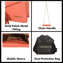 Load image into Gallery viewer, Sassora premium Leather Medium Women Modern Sling Bag