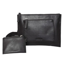 Load image into Gallery viewer, Sassora Premium Leather Medium Black Women Sling Bag With Attached Pouch