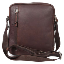 Load image into Gallery viewer, Sassora Premium Leather Men's Zip Closure Adjustable Crossbody