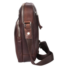 Load image into Gallery viewer, Sassora Premium Leather Men's Zip Closure Adjustable Crossbody