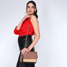 Load image into Gallery viewer, Sassora Premium Genuine Leather Chain Sling Bag – Women’s Crossbody