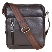 Load image into Gallery viewer, Sassora Genuine Leather Unisex Sling Bag – Premium Crossbody with Multiple Pockets & Adjustable Strap
