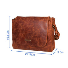 Load image into Gallery viewer, Sassora Premium Leather Everydays Crossbody Sling Bag